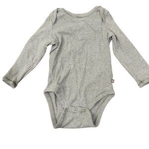 Baby GAP Longsleeve Onesie Green/Gray Stripes 18-24 MTHS